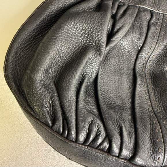 Cole Haan Black Brown Boho Shoulder Bag Purse - Picture 10 of 13